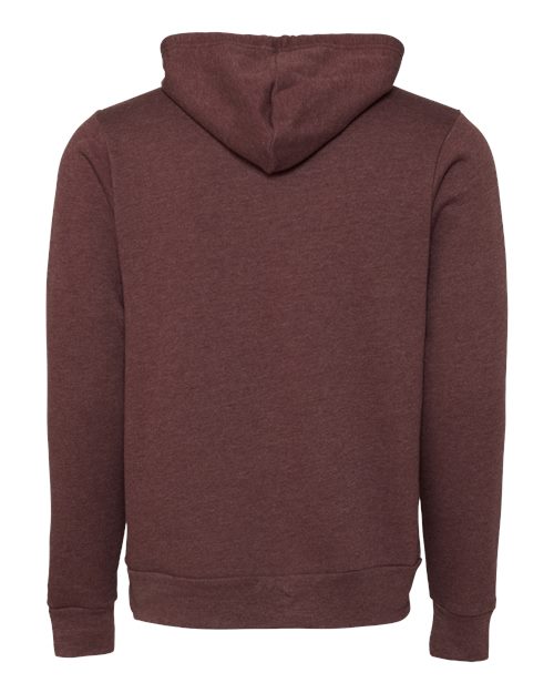 BELLA + CANVAS 3719 Heather Maroon — back