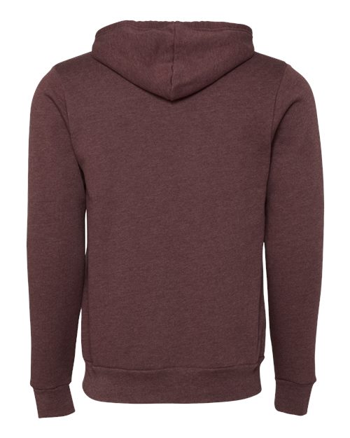BELLA + CANVAS 3739 Heather Maroon — back