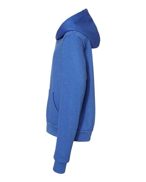 BELLA + CANVAS 3739Y Heather True Royal — direct side