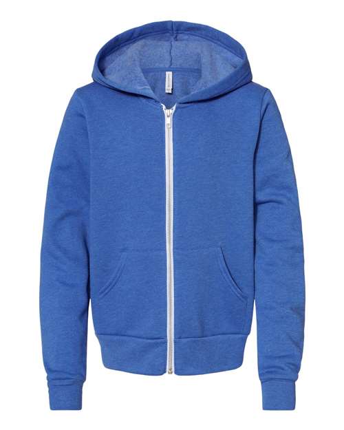 BELLA + CANVAS 3739Y Heather True Royal — front