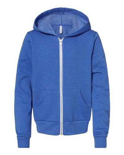 BELLA + CANVAS 3739Y Heather True Royal — front