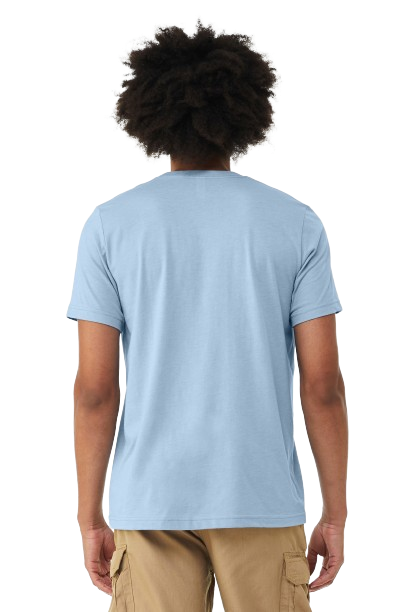 Unisex Heather CVC T-Shirt - Heather Baby Blue