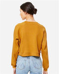 BELLA + CANVAS 7505 Heather Mustard — on model back