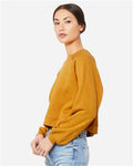BELLA + CANVAS 7505 Heather Mustard — on model side