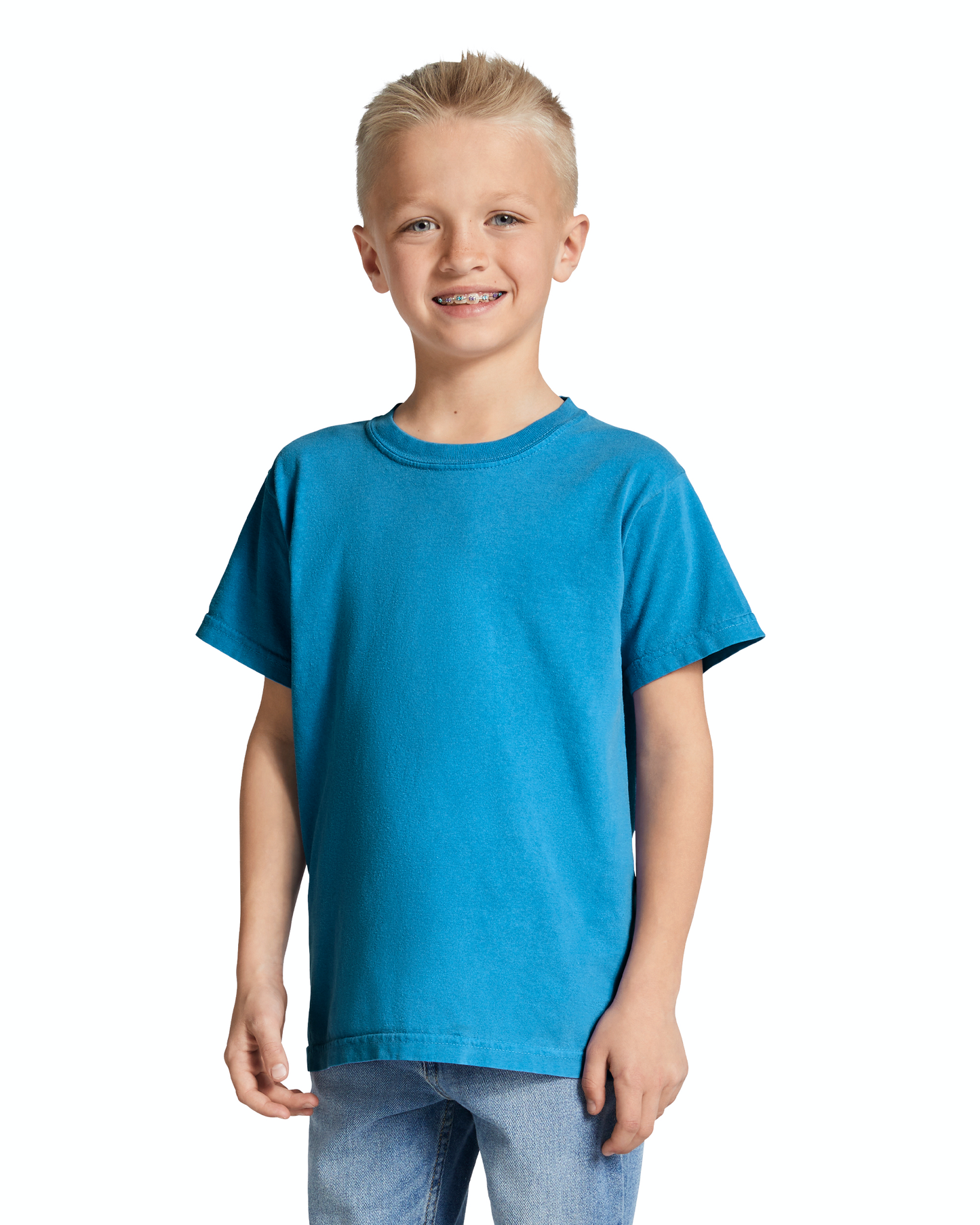 Youth Midweight RS T-Shirt - Royal Caribe