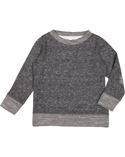 Toddler Harborside Melange French Terry Crew - Smoke Melange