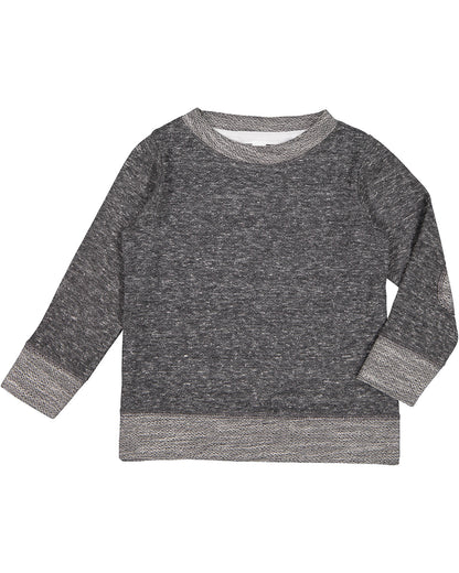 Toddler Harborside Melange French Terry Crew - Smoke Melange