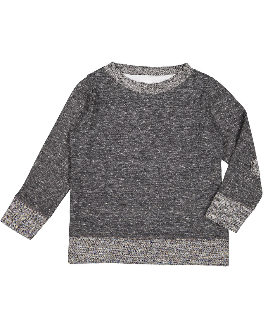 Toddler Harborside Melange French Terry Crew - Smoke Melange