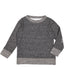 Rabbit Skins 3379RA - Toddler Harborside Melange French Terry Crew - Smoke Melange