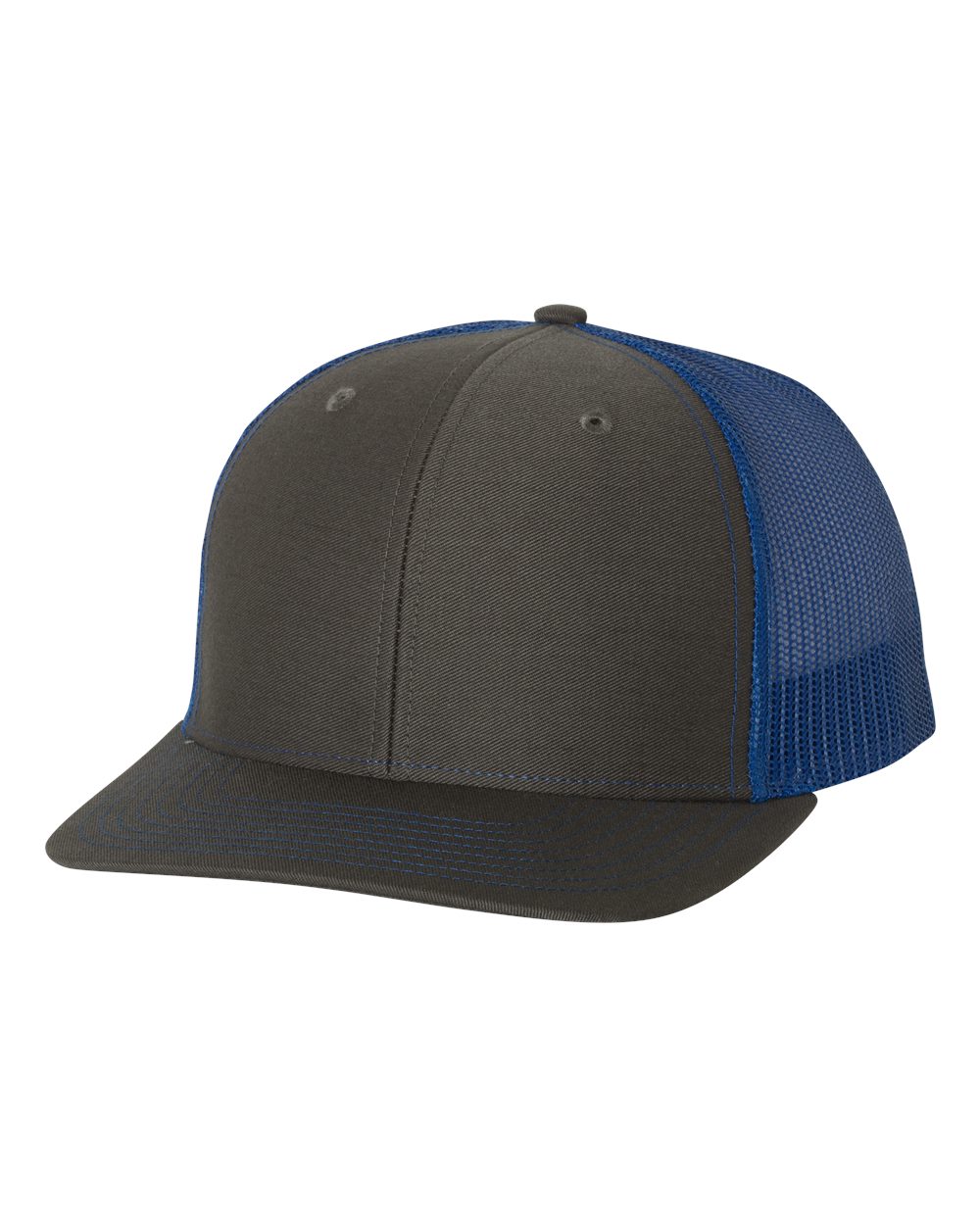 Snapback Trucker Cap - Charcoal / Royal