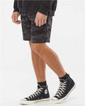 Independent Trading Co. IND20SRT Black Camo — on model side