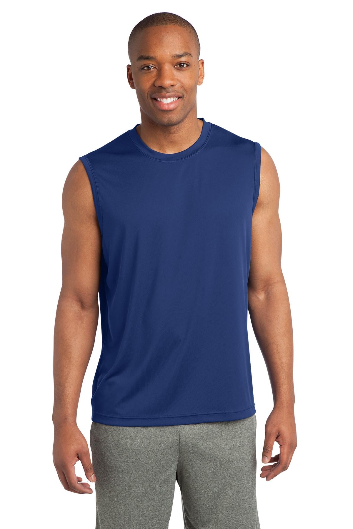 Men's Sleeveless PosiCharge Competitor Tee - True Royal
