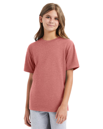 Youth Perfect-T Short Sleeve Tee - Mauve Heather