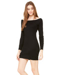 Women's Lightweight Sweater Dress - Black