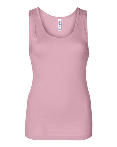 Women's Baby Rib Tank - Pink