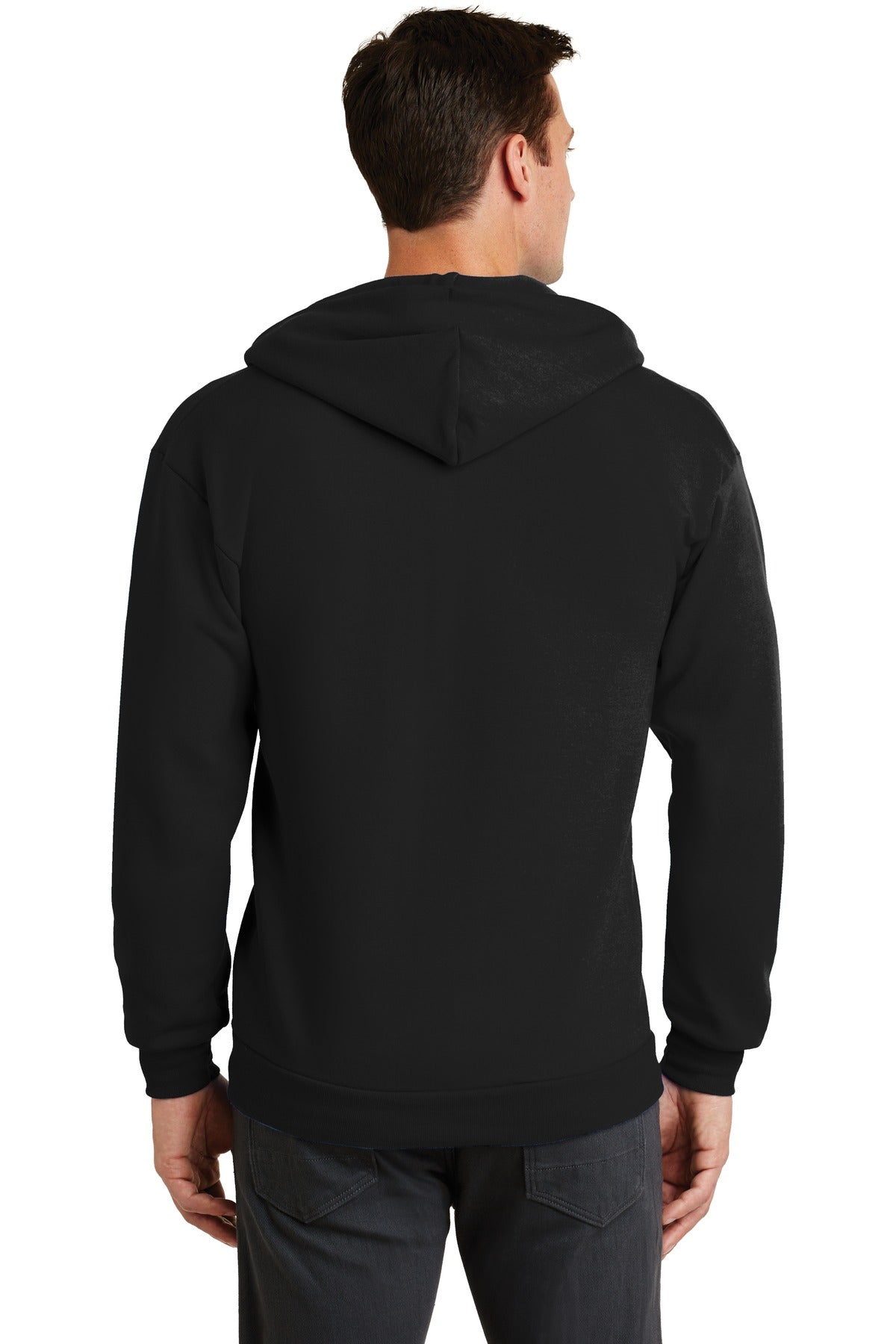 Unisex Core Fleece Full-Zip Hoodie - Jet Black