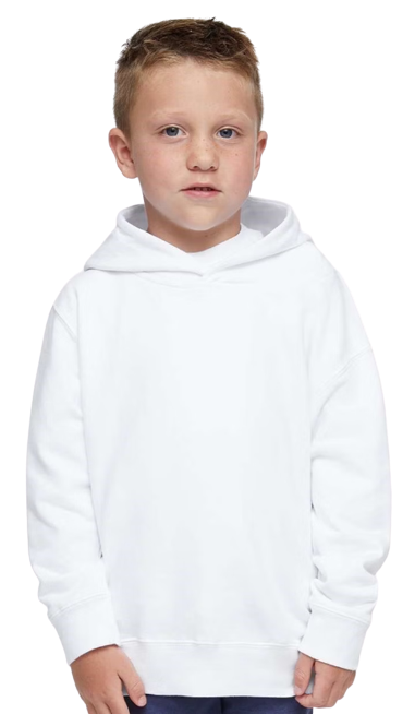 Toddler Pullover Fleece Hoodie - White
