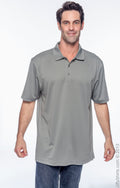 Men's Double Mesh Polo - Charcoal