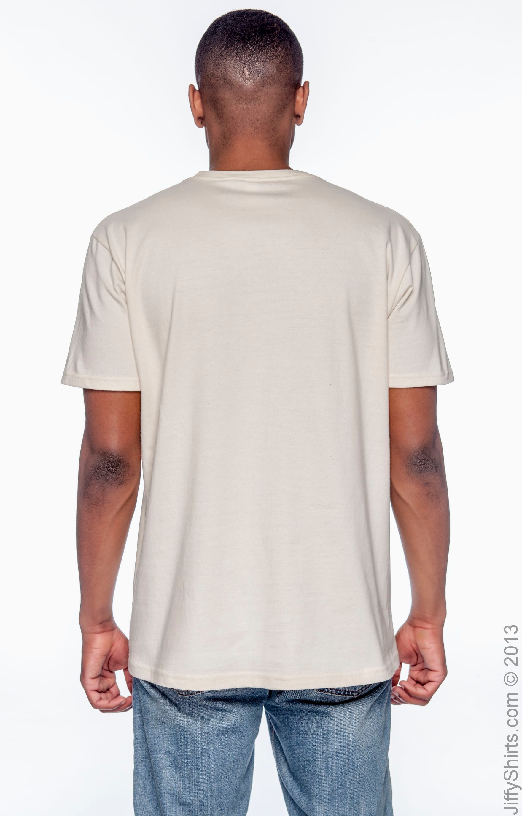 Men's 100% Organic Cotton Classic Short-Sleeve T-Shirt - Natural