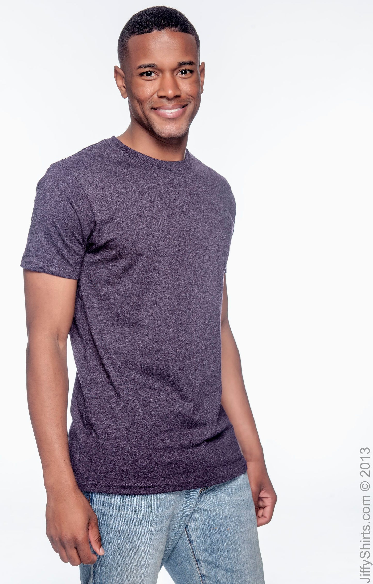 Men's Blended Eco T-Shirt - Eggplant