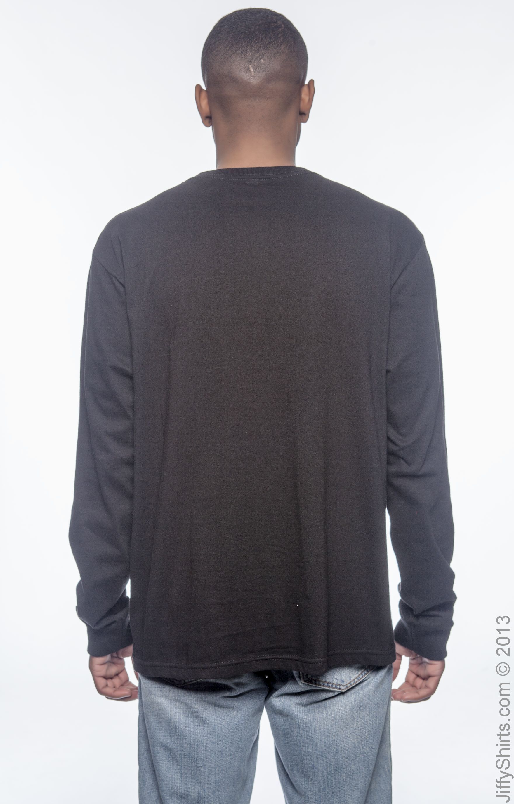 Men's 100% Organic Cotton Classic Long-Sleeve T-Shirt - Black