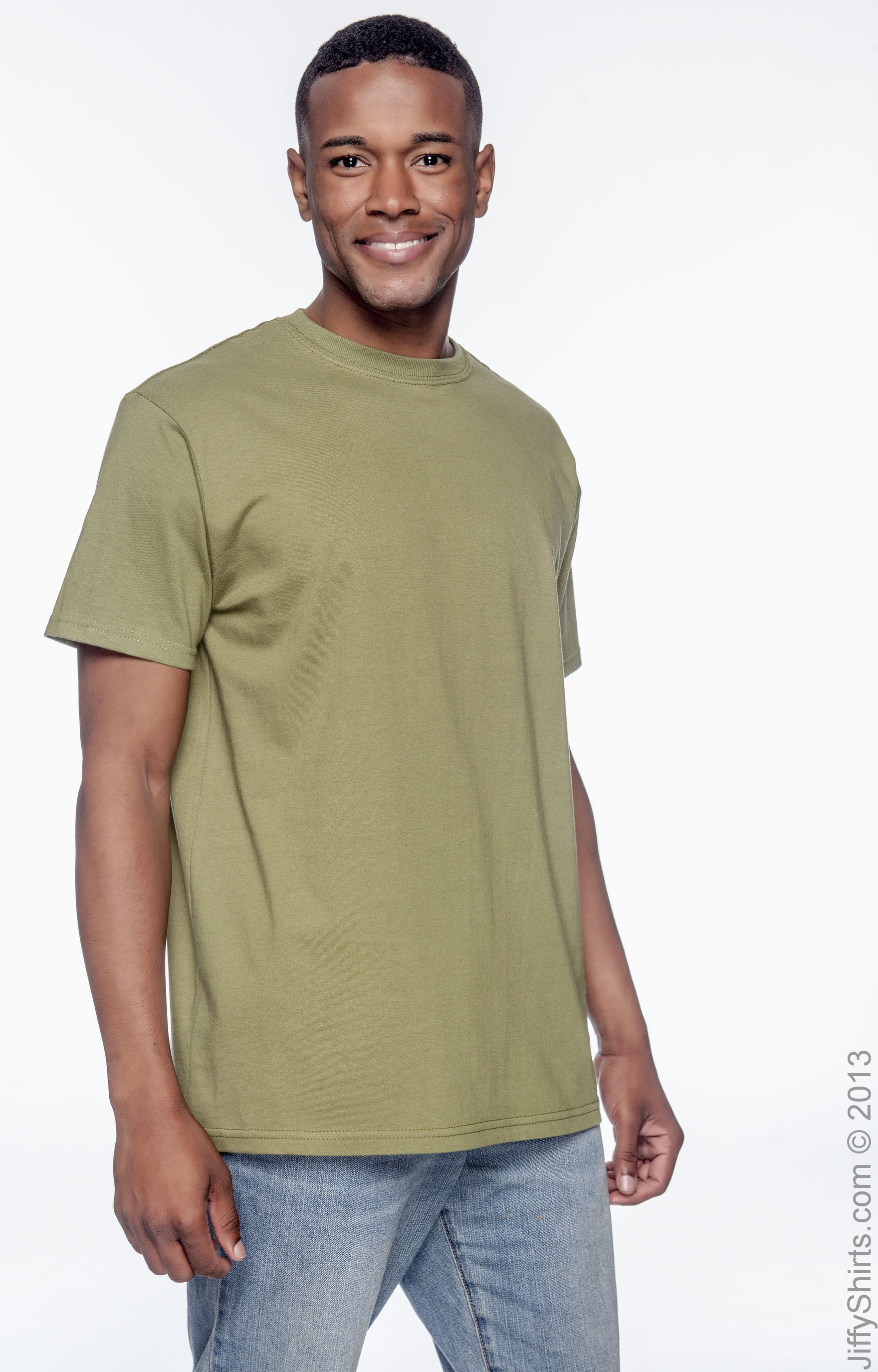 Men's 100% Organic Cotton Classic Short-Sleeve T-Shirt - Olive