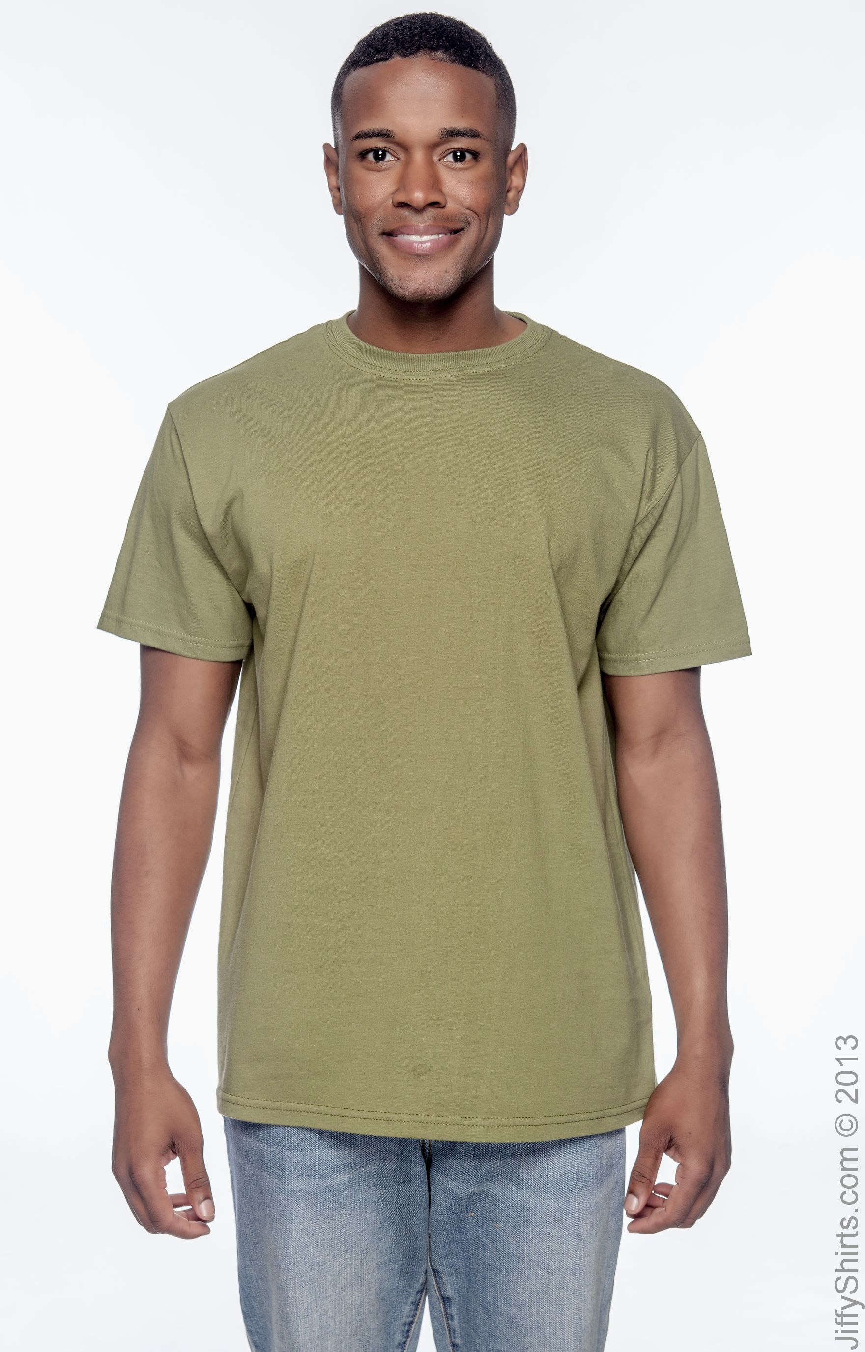 Men's 100% Organic Cotton Classic Short-Sleeve T-Shirt - Olive