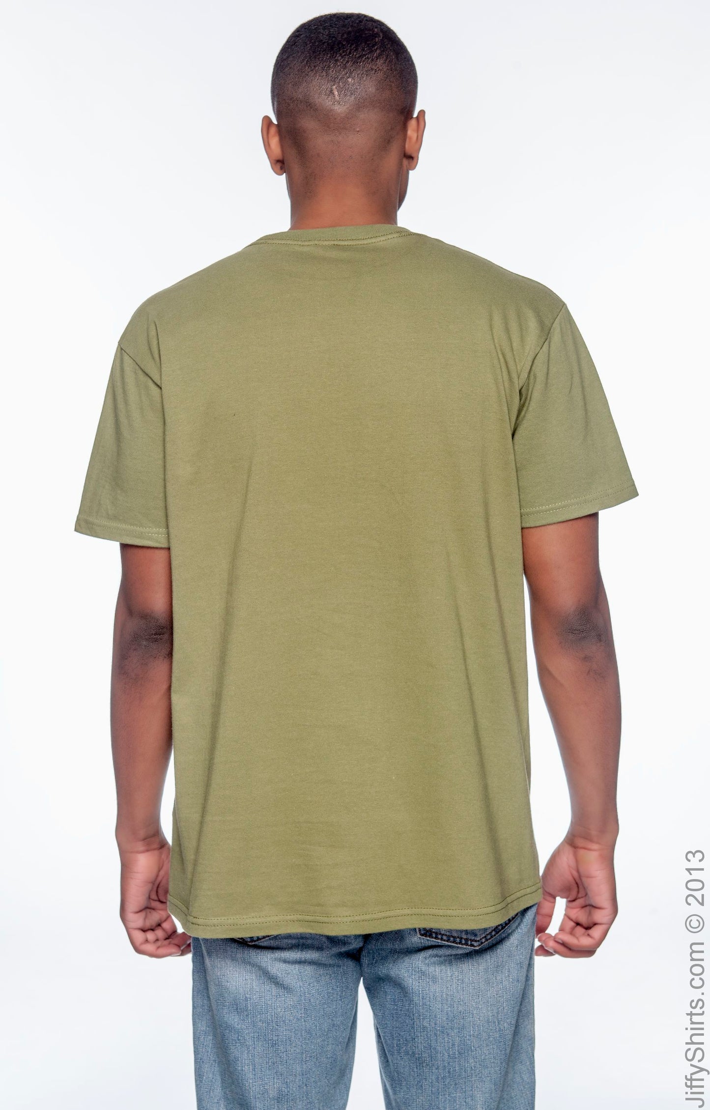 Men's 100% Organic Cotton Classic Short-Sleeve T-Shirt - Olive