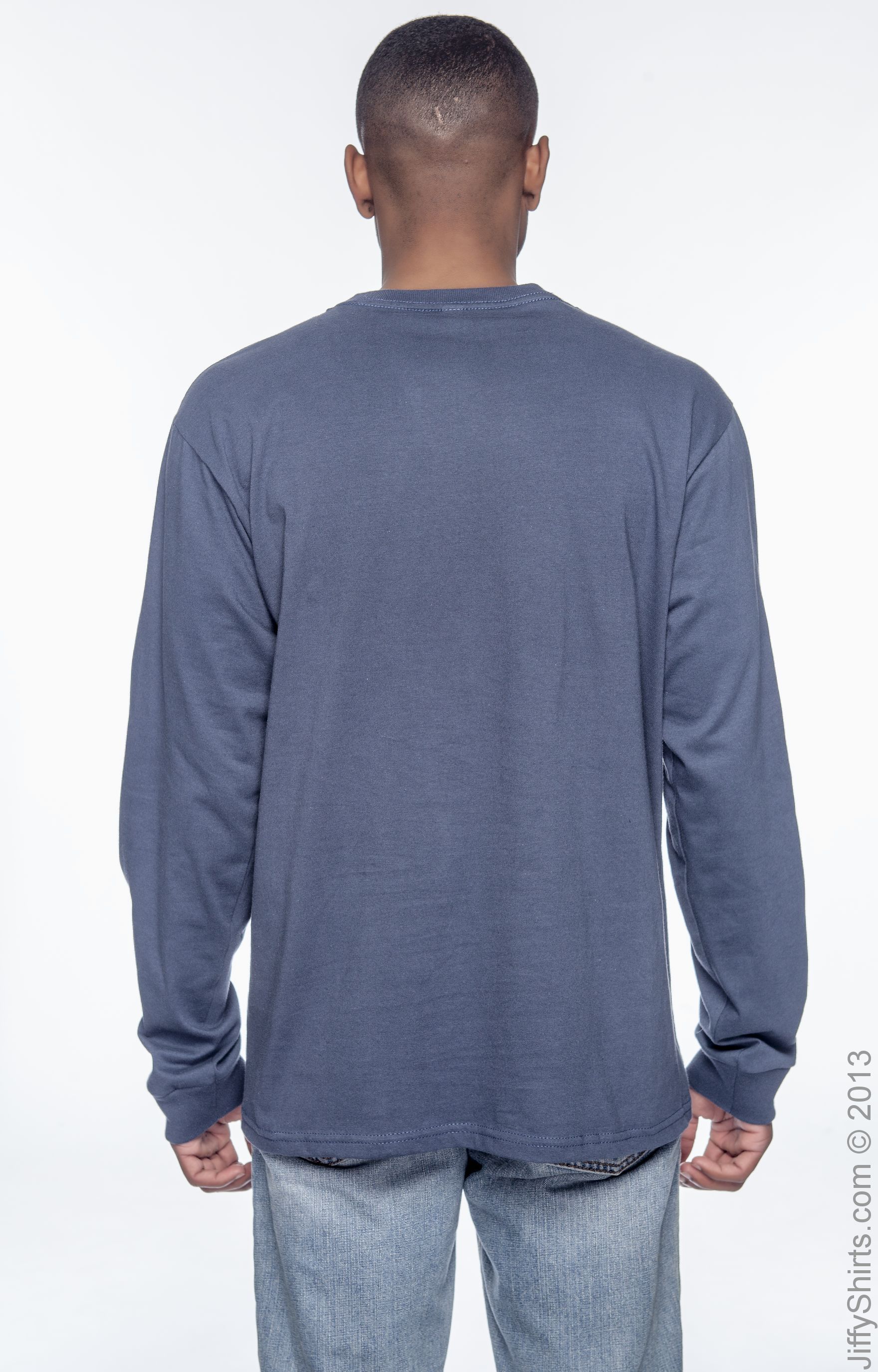 Men's 100% Organic Cotton Classic Long-Sleeve T-Shirt - Pacific