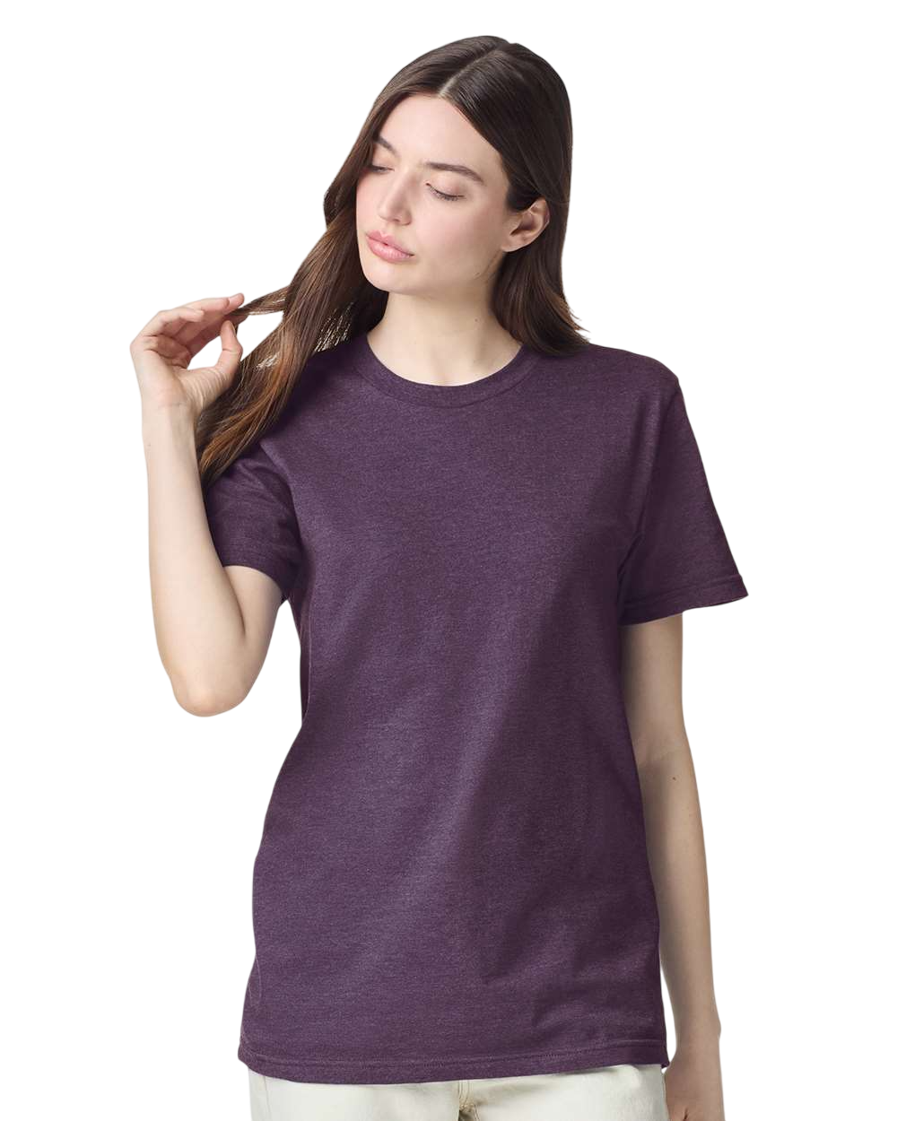 Unisex CVC T-Shirt - Heather Eggplant