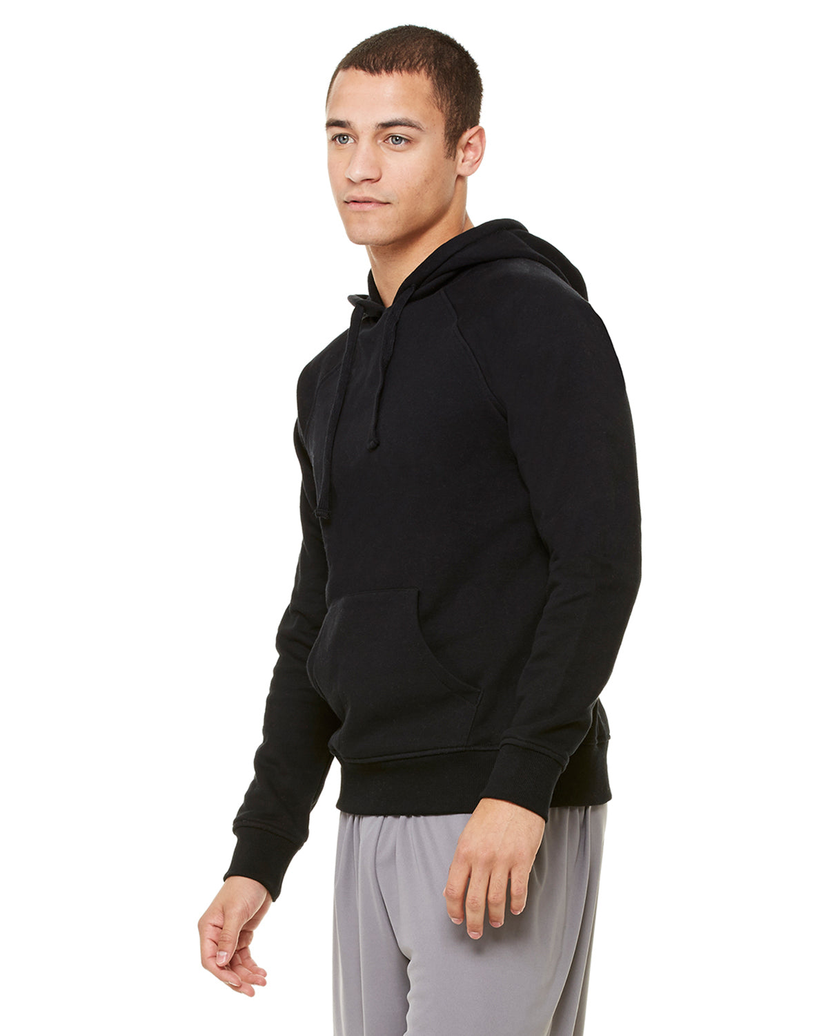 Unisex Performance Fleece Pullover Hoodie - Black