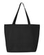 Q-Tees Q611 - 25L Zippered Tote - Black