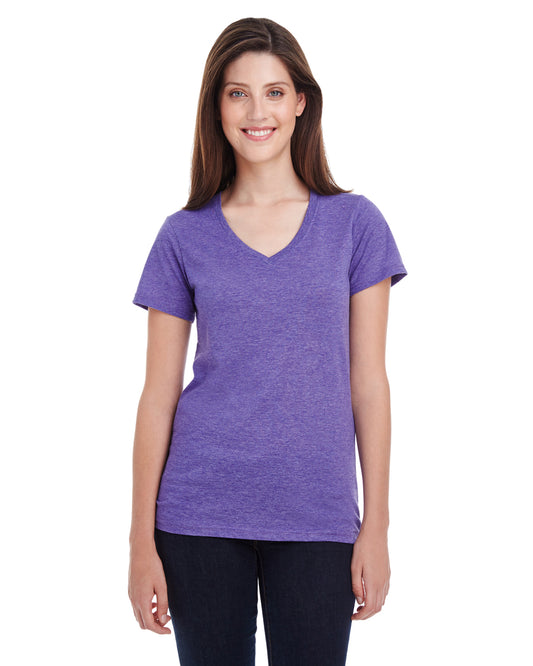 Women's Featherweight V-Neck T-Shirt - Heather Purple