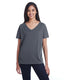 Threadfast Apparel 203FV - Women's Triblend Fleck Short-Sleeve V-Neck T-Shirt - Charcoal Fleck