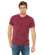 Bella + Canvas 3650 - Unisex Poly-Cotton Short-Sleeve T-Shirt - Maroon Marble