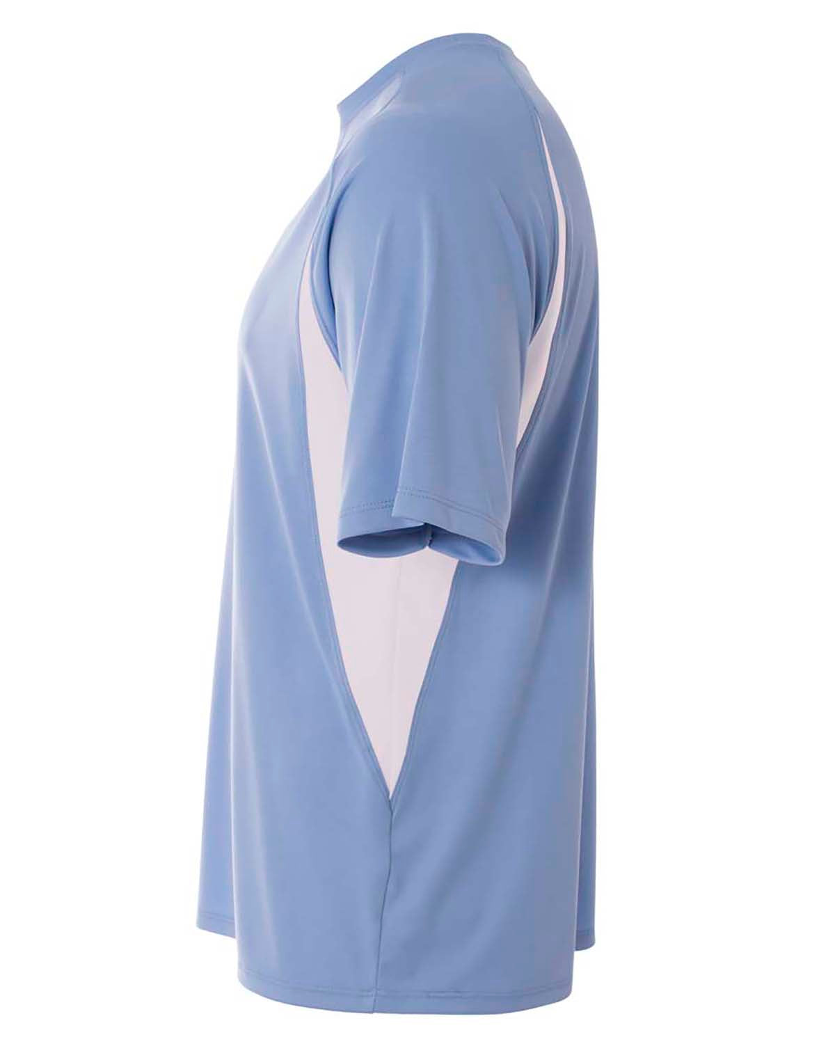 Men's Cooling Performance Color Blocked T-Shirt - Light Blue / White