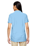 Women's Double Piqué Polo - Light Blue
