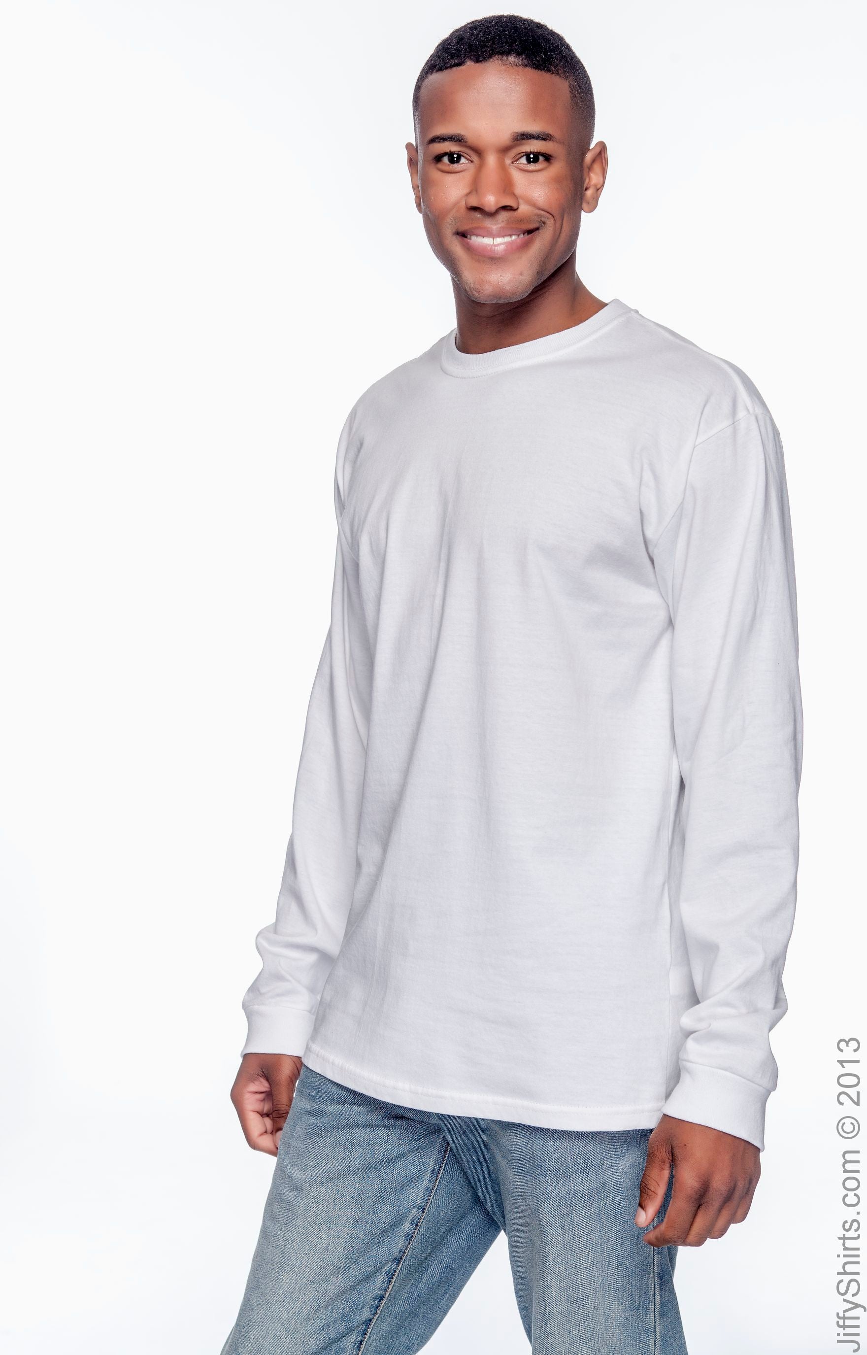 Men's 100% Organic Cotton Classic Long-Sleeve T-Shirt - White
