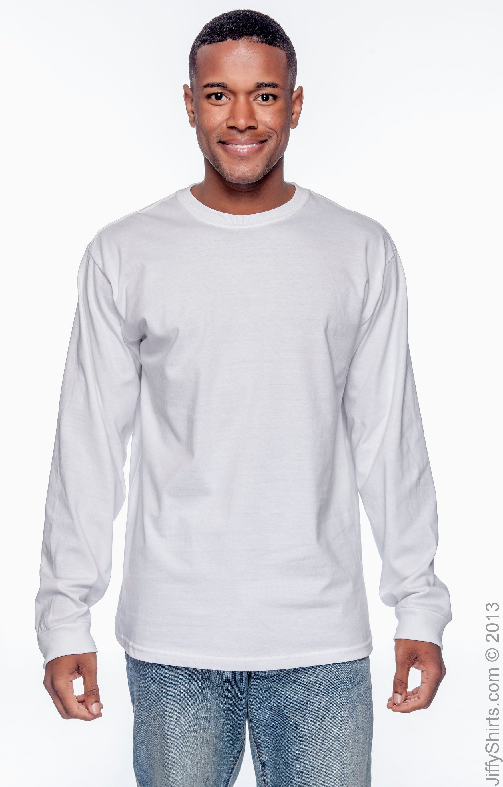 Men's 100% Organic Cotton Classic Long-Sleeve T-Shirt - White