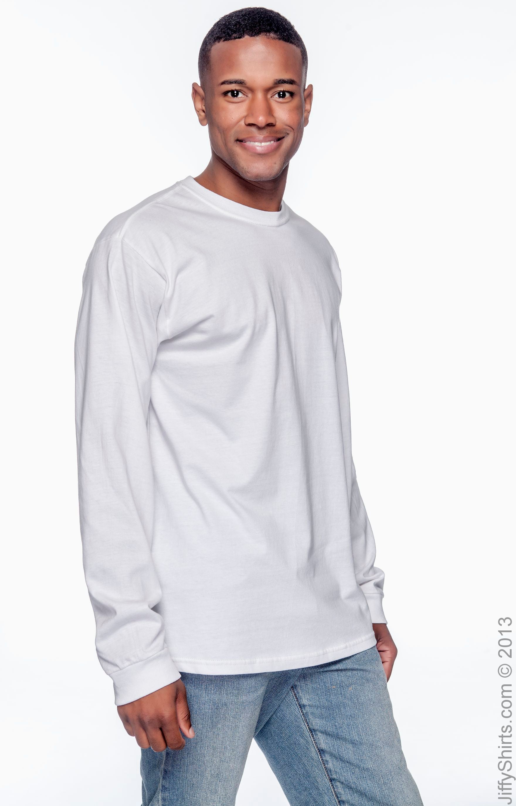 Men's 100% Organic Cotton Classic Long-Sleeve T-Shirt - White