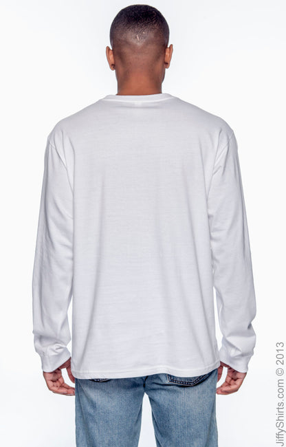 Men's 100% Organic Cotton Classic Long-Sleeve T-Shirt - White