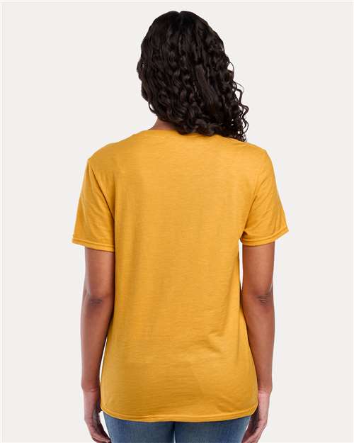 JERZEES 560MR Mustard Heather — on model back