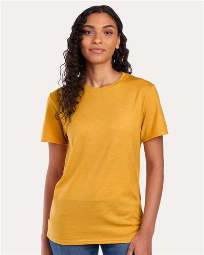 JERZEES 560MR Mustard Heather — on model front