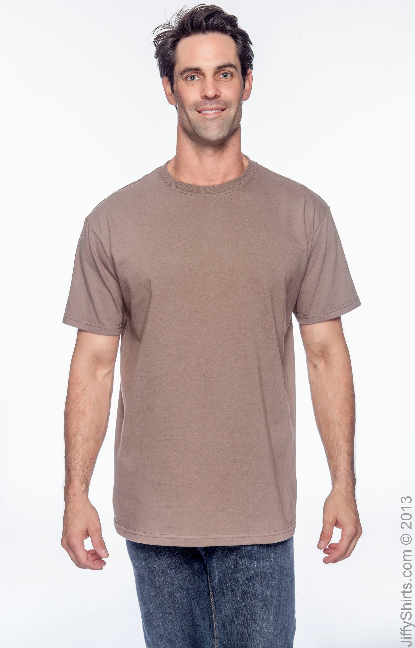 Men's 100% Organic Cotton Classic Short-Sleeve T-Shirt - Meteorite
