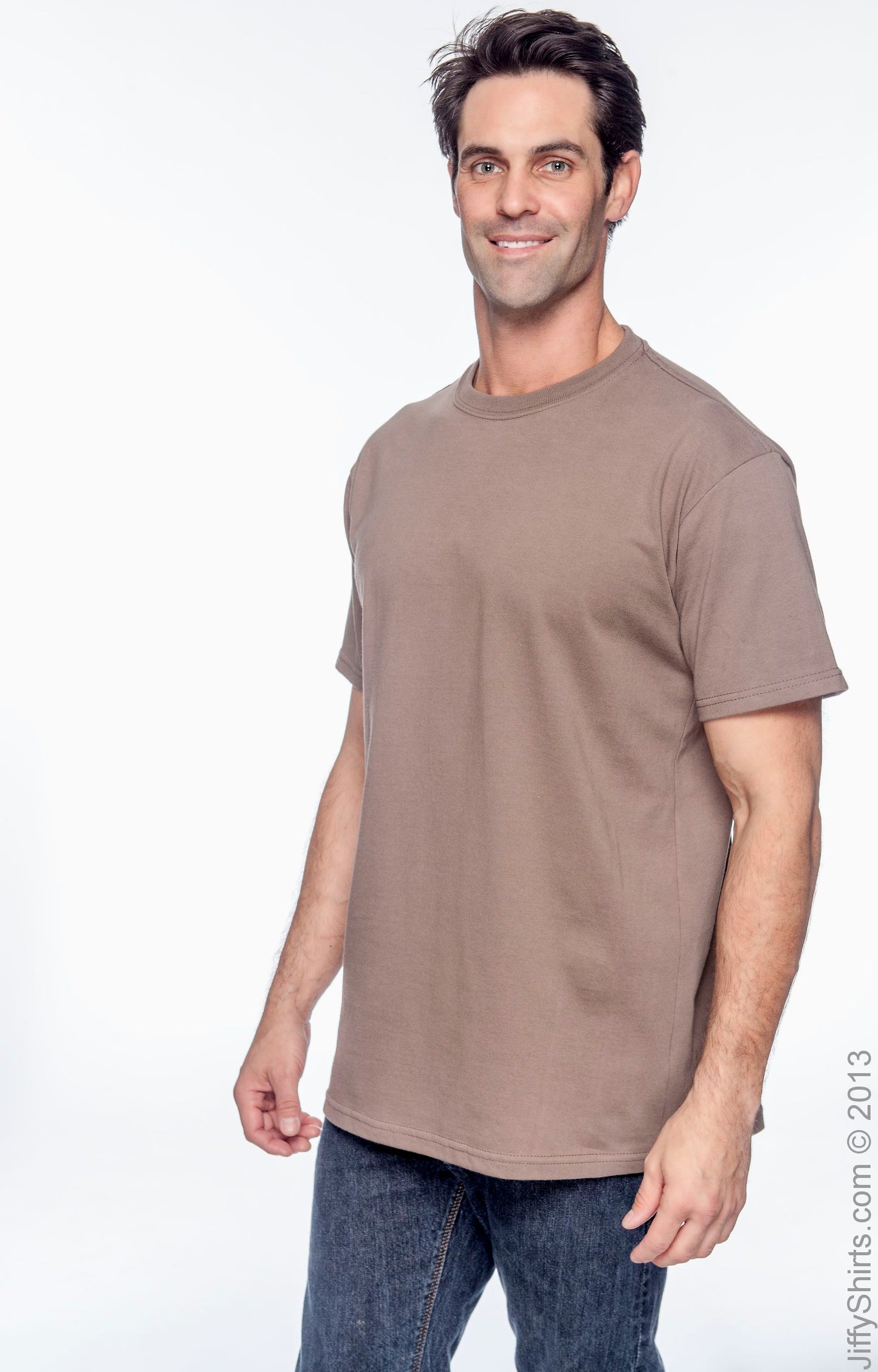 Men's 100% Organic Cotton Classic Short-Sleeve T-Shirt - Meteorite
