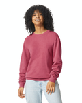 Unisex Lighweight Cotton Crewneck Sweatshirt - Crimson