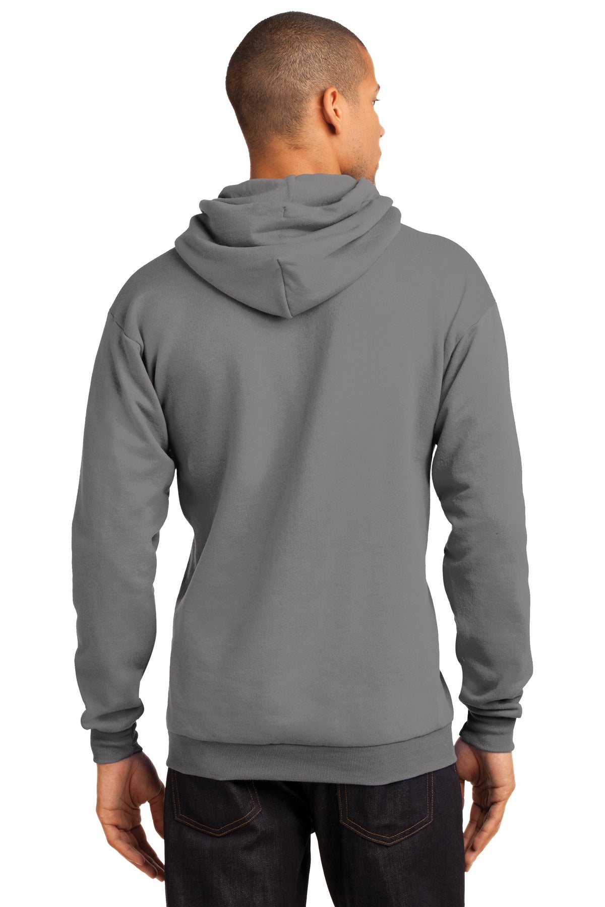 Unisex Core Fleece Pullover Hoodie - Medium Gray