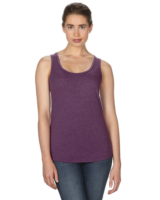 Women's Triblend Racerback Tank - Heather Aubergine