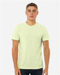 BELLA + CANVAS 3413 Spring Green Triblend — on model front