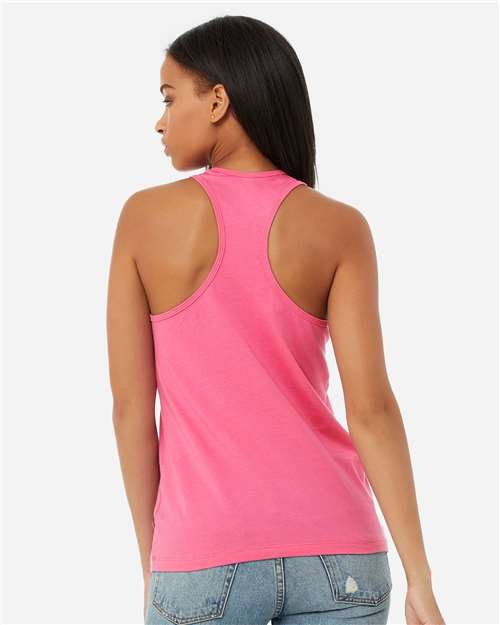 BELLA + CANVAS 6008 Charity Pink — on model back